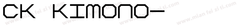 CK Kimono字体转换